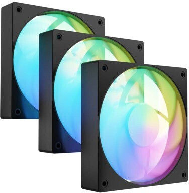 Fury SAI S12 Case Fan 120mm (1500rpm / 49.6cfm) με ARGB Φωτισμό και Σύνδεση 4-Pin PWM 3τμχ