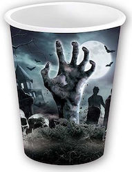 Paper Cups Cemetery Dead Zombie Halloween Birthday 240ml 6pcs