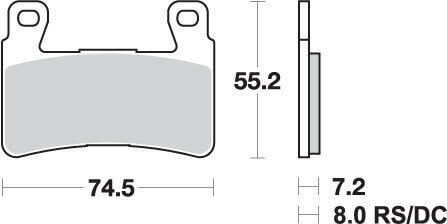 Sbs Brake Pads Kh265 Track Sport Sinter Gold Color Replaces Rs Compound