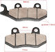 Brake Pads Scooter 4t 2t Gy6 Romet Quest Kingway Barton Junak Baotian