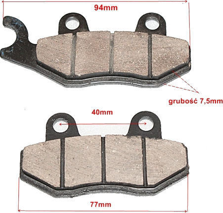 Brake Pads Scooter 4t 2t Gy6 Romet Quest Kingway Barton Junak Baotian