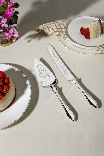 SteweHome Set of 2 Grey Stainless Steel Serving Utensils