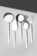 SteweHome Set Of 5 Pieces Stainless Steel Serving Utensils Grey
