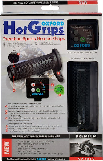 Oxford Premium Sport 22mm Heated Grips Battery Saving Mode