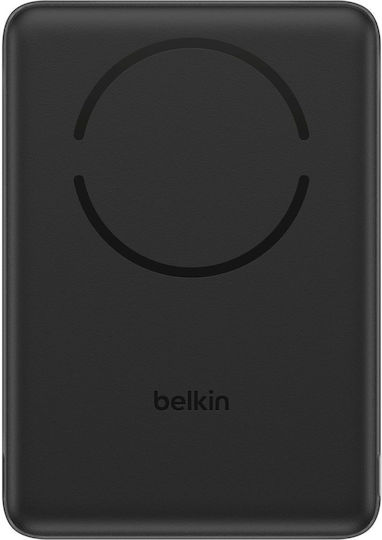 Belkin BoostCharge Slim Magnetic Qi2 Power Bank 5000mAh 15W With USB-C Output Port Black