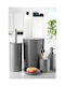 SteweHome Bathroom Accessory Set Plastic Grey 5 Pieces