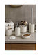 SteweHome Bathroom Accessory Set Resin Beige 5 Pieces