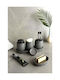 SteweHome Bathroom Accessory Set Resin Grey 5 Pieces