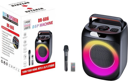 Karaoke Speaker with Wireless Microphone DR-606 Black