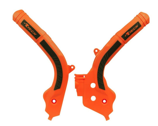 Protectoare Cadru KTM Racetech Bi-material SXF 450 2016-2019 Portocaliu Negru