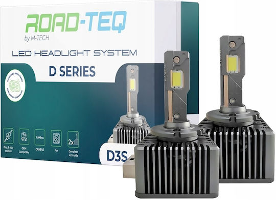 D3s Led Xenon Bulbs 12/24v Plug & Play Canbus 6000k 35w