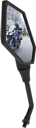 Универсално Огледало За Мотоциклети Oxford Diamond Ляво Черно M10x1.25 Дясна Резба