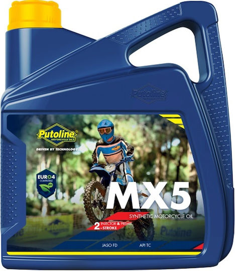 Putoline 100% Synthetisches Öl 2T Mx Mix 5 4l Akc