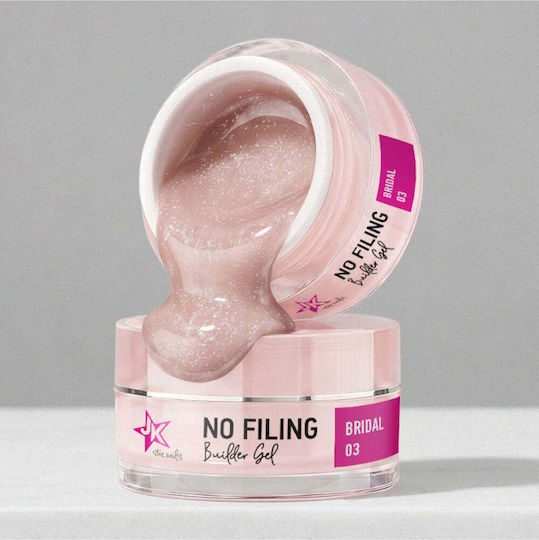 JK Star Nails Constructor Gel Unghii No Filing Bridal 03 15gr
