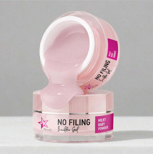 JK Star Nails Builder Gel Νυχιών Milky Baby Powder 15gr