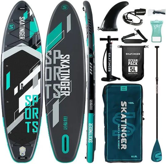 Skatinger Inflatable SUP Board with Length 3.5m Gray