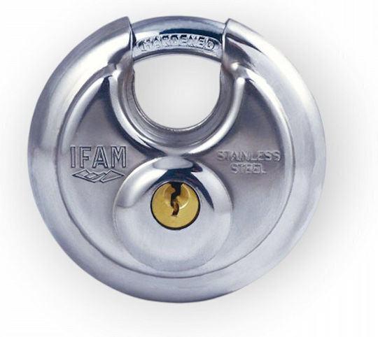 IFAM Stahl Vorhängeschloss Messing mit Schlüssel 70mm
