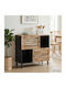 Wooden Sideboard Brown 80x33.5x75cm
