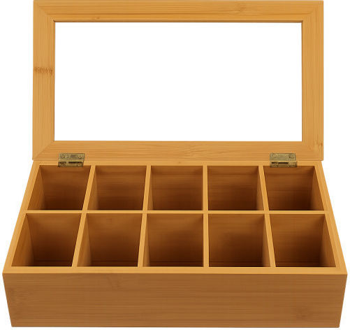GTSA Κουτί για Τσάι με Καπάκι Ξύλινο 20x20x36cm GTSA Κουτί για Τσάι με Καπάκι Ξύλινο 20x20x36cm