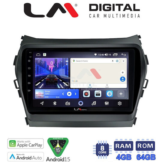 LM Digital Car Audio System for Hyundai Santa Fe / iX45 2013 to 2017 Bluetooth USB Wi-Fi GPS Apple CarPlay Android Auto