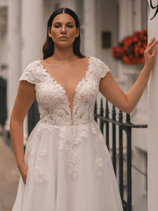 Kotapska Wedding Dress With White Lace