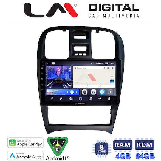 LM Digital Car Audio System for Hyundai Sonata 2000 to 2006 Bluetooth USB Wi-Fi GPS Apple CarPlay Android Auto