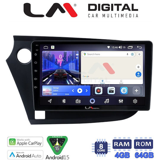 LM Digital Auto-Audiosystem für Honda Einblick 2009>2014 Bluetooth USB Eingebautes Wi-Fi GPS Apple CarPlay Android Auto