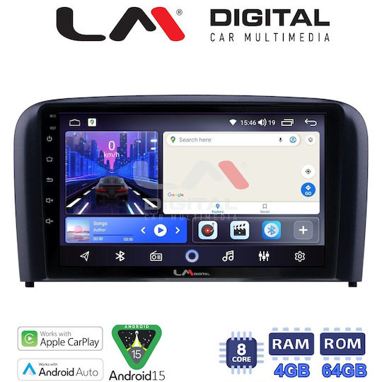 LM Digital Ηχοσύστημα Αυτοκινήτου για Volvo S80 2004 > 2006 (Bluetooth/USB/WiFi/GPS/Apple-Carplay/Android-Auto)