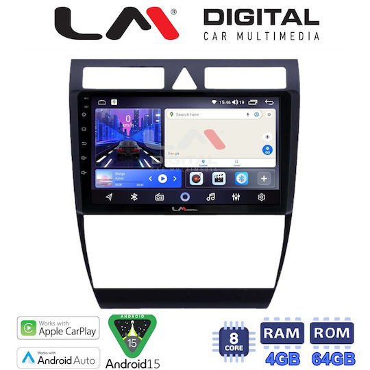 LM Digital Auto-Audiosystem Für Audi A6 1998 > 2004 Bluetooth USB Eingebautes Wi-Fi GPS Apple CarPlay Android Auto