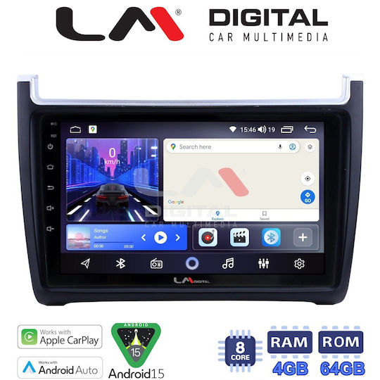LM Digital Car Audio System for Volkswagen Polo Caddy 2014 2017 Bluetooth USB Wi-Fi GPS Apple CarPlay Android Auto