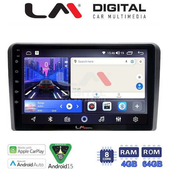 LM Digital Автомобилна Аудио Система За Seat Alhambra / Toledo Skoda Roomster Volkswagen Jetta / Caddy / Golf / Polo / Scirocco / Transporter / Bora Audi A5 2021 (Bluetooth/USB/WiFi/GPS/Apple CarPlay/Android Auto)