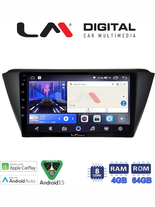 LM Digital Car Audio System for Skoda Fabia 2015 Bluetooth USB Wi-Fi GPS Apple CarPlay Android Auto