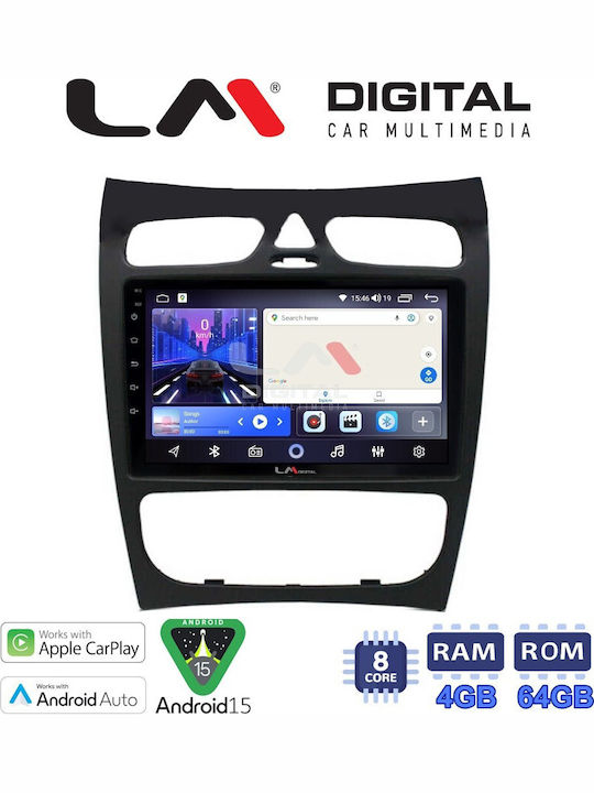 LM Digital Sistem Audio Auto Pentru Mercedes-Benz Clasa CLK 2000 > 2004 Bluetooth USB Wi-Fi GPS Apple CarPlay Android Auto