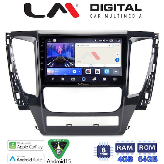 LM Digital Car Audio System for Mitsubishi Pajero 2014 Bluetooth USB Wi-Fi GPS Apple CarPlay Android Auto