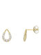 Mentzos Gold Stud Earrings from 9K