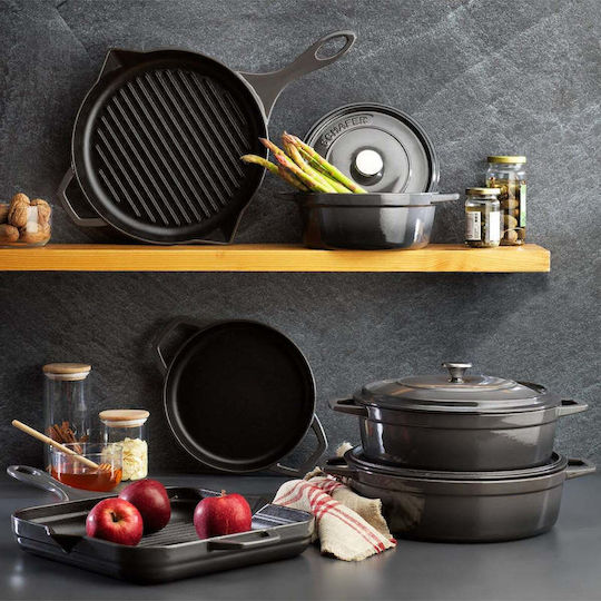 SteweHome Gusseisen Töpfe Set aus 2 Töpfen