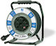 PAWBOL Extension Cord Reel 4 Sockets with 30m Cable Cross Section 3 x 1.5mm² and Grounding Waterproof