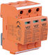 VCX Panel Lightning Protection Type T1 / T2 Three Pole Maximum Discharge Current 7kA