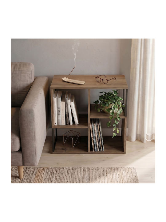 Bookcase Bolton Light Walnut 62x22x62cm