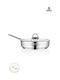SteweHome Doppelt Rostfreier Stahl Pfanne mit Deckel 22cm