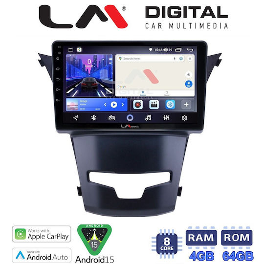 LM Digital Car Audio System for Daewoo Korando SsangYong Korando 2014 Bluetooth USB Wi-Fi GPS Apple CarPlay Android Auto