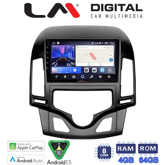 LM Digital Car Audio System for Hyundai i30 2007-2012 Bluetooth USB Wi-Fi GPS Apple CarPlay Android Auto