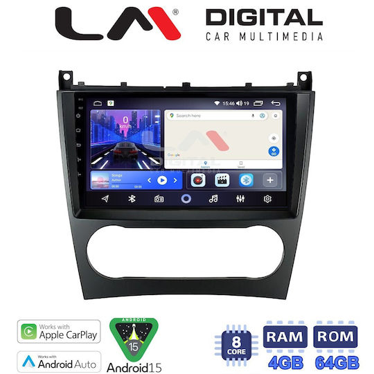 LM Digital Ηχοσύστημα Αυτοκινήτου για Mercedes-Benz C Class / CLC Class / CL Class 2004>2008 (Bluetooth/USB/WiFi/GPS/Apple-Carplay/Android-Auto)