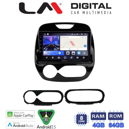 LM Digital Auto-Audiosysteme für Renault Erfassen 2013 Bluetooth USB Eingebautes Wi-Fi GPS Apple CarPlay Android Auto