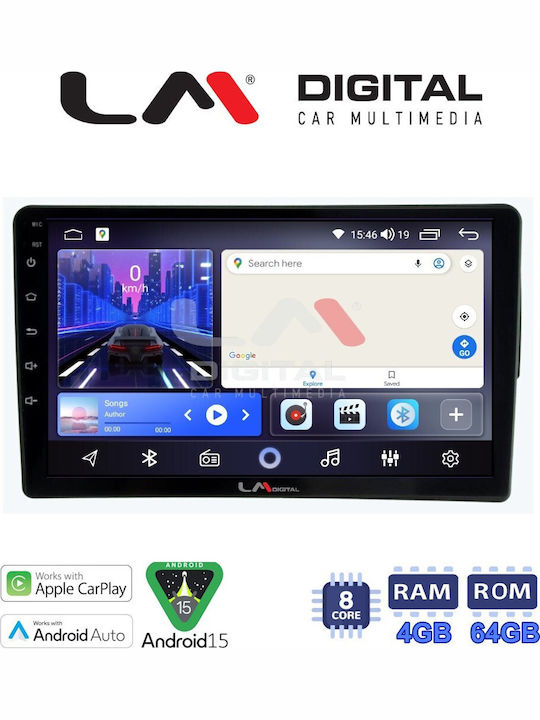 LM Digital Auto-Audiosysteme Für Fiat 500 2017 Bluetooth USB Eingebautes Wi-Fi GPS Apple CarPlay Android Auto