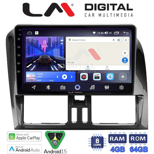 LM Digital Auto-Audiosystem für Volvo XC 60 2009-2017 Bluetooth USB Eingebautes Wi-Fi GPS Apple CarPlay Android Auto