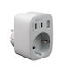 SAS Charger Without Cable with USB-A Port and 2 USB-C Ports 20W Power Delivery White (100-15-188)