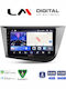 LM Digital Auto-Audiosystem für Seat Leon 2005>2012 Bluetooth USB Eingebautes Wi-Fi GPS Apple CarPlay Android Auto
