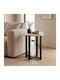 Round Side Table Mesa Wooden Sapphire Oak W45xL45xH50cm