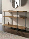 Notus Console Table from Wood & Walnut Metal L92xW34.5xH75cm